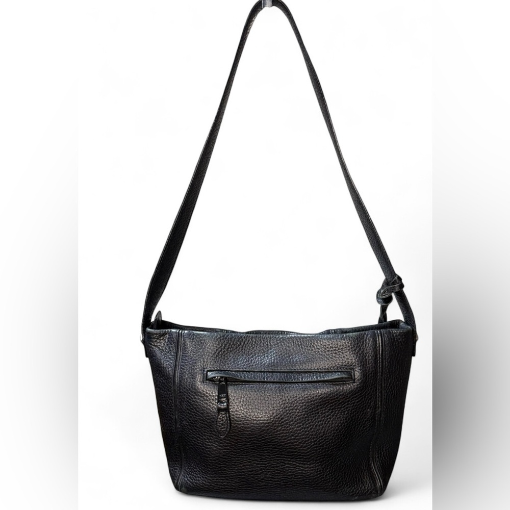 Brighton Black Pebbled Leather Shoulder Bag - Picture 3 of 10